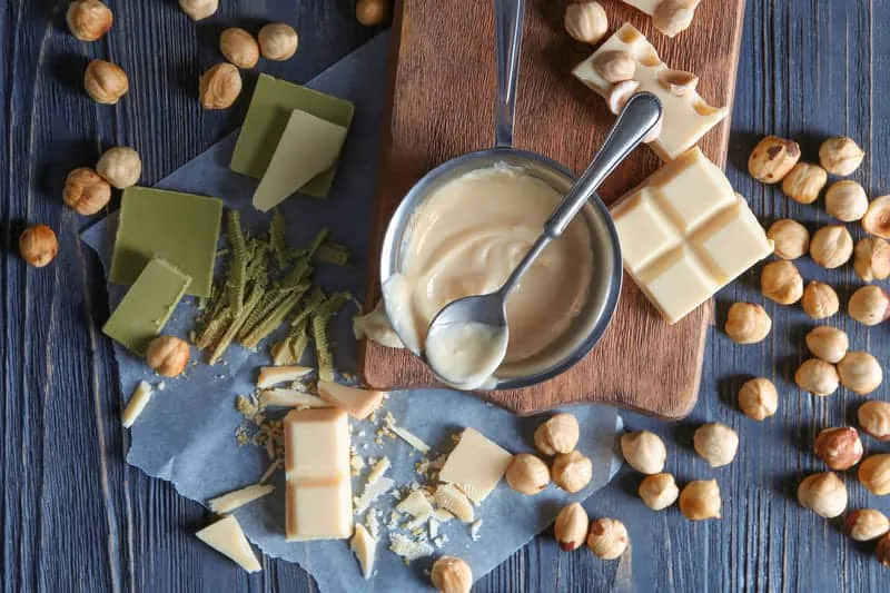 chocolate blanco fundido